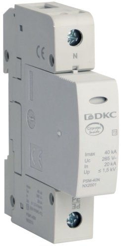 Ограничитель импульсных напряжений УЗИП DKC Jupiter 1п N-PE классII 40кА картинка